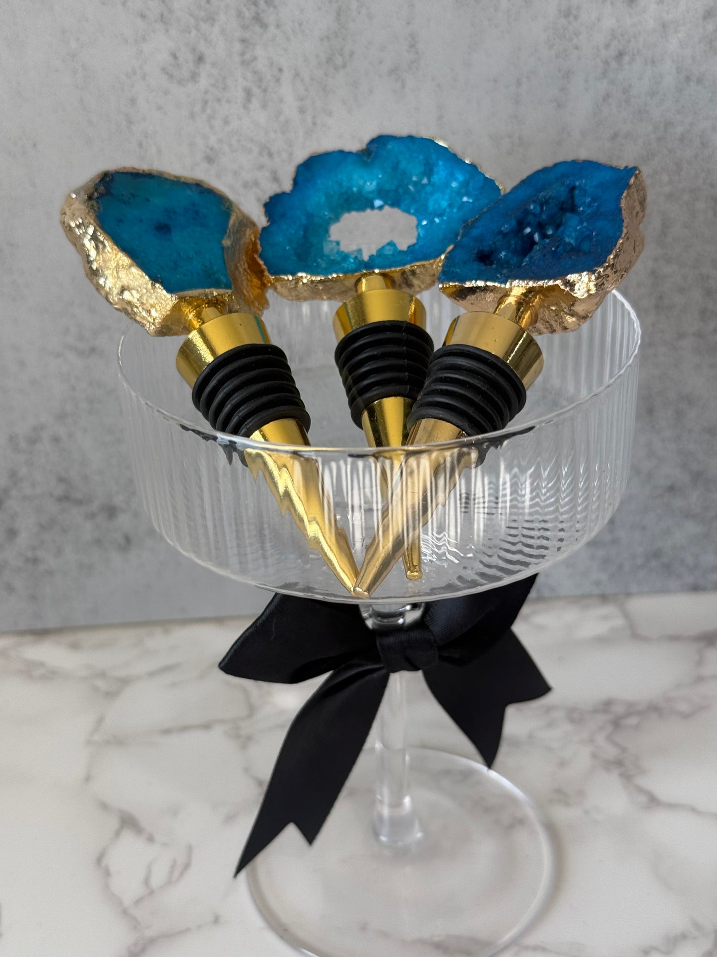 Champagne Stopper Blue